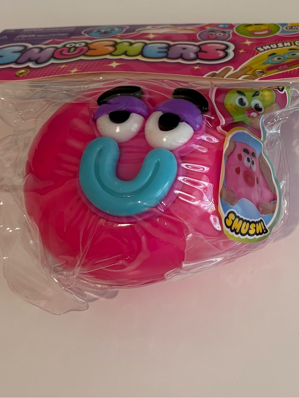 Smushers Pink Squishy Character Toy by Usher
